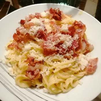 Isamas - Pâtes carbonara #