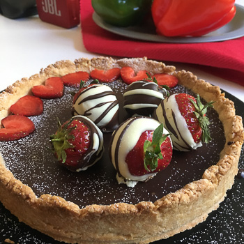 Maria - Tarte fraises chocolat #