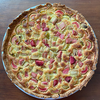 Pastonette - Tarte rhubarbe amande #