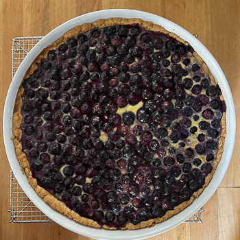 Tarte aux myrtilles - Jacinthe #