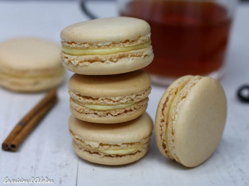 Macarons à la vanille et aux épices de noël