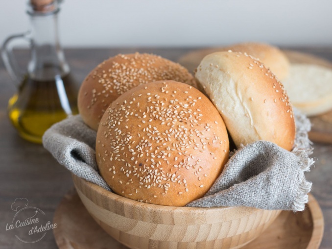 Pains burger maison (buns américains)