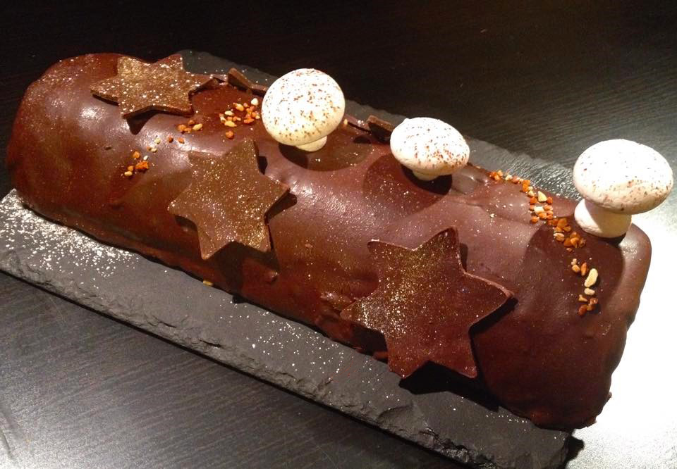 Bûche de Noël Chocolat Vanille 