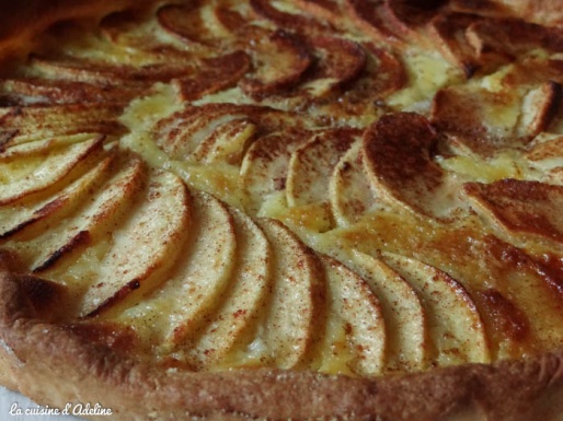 tarte aux pommes Alsacienne - apfelkueche