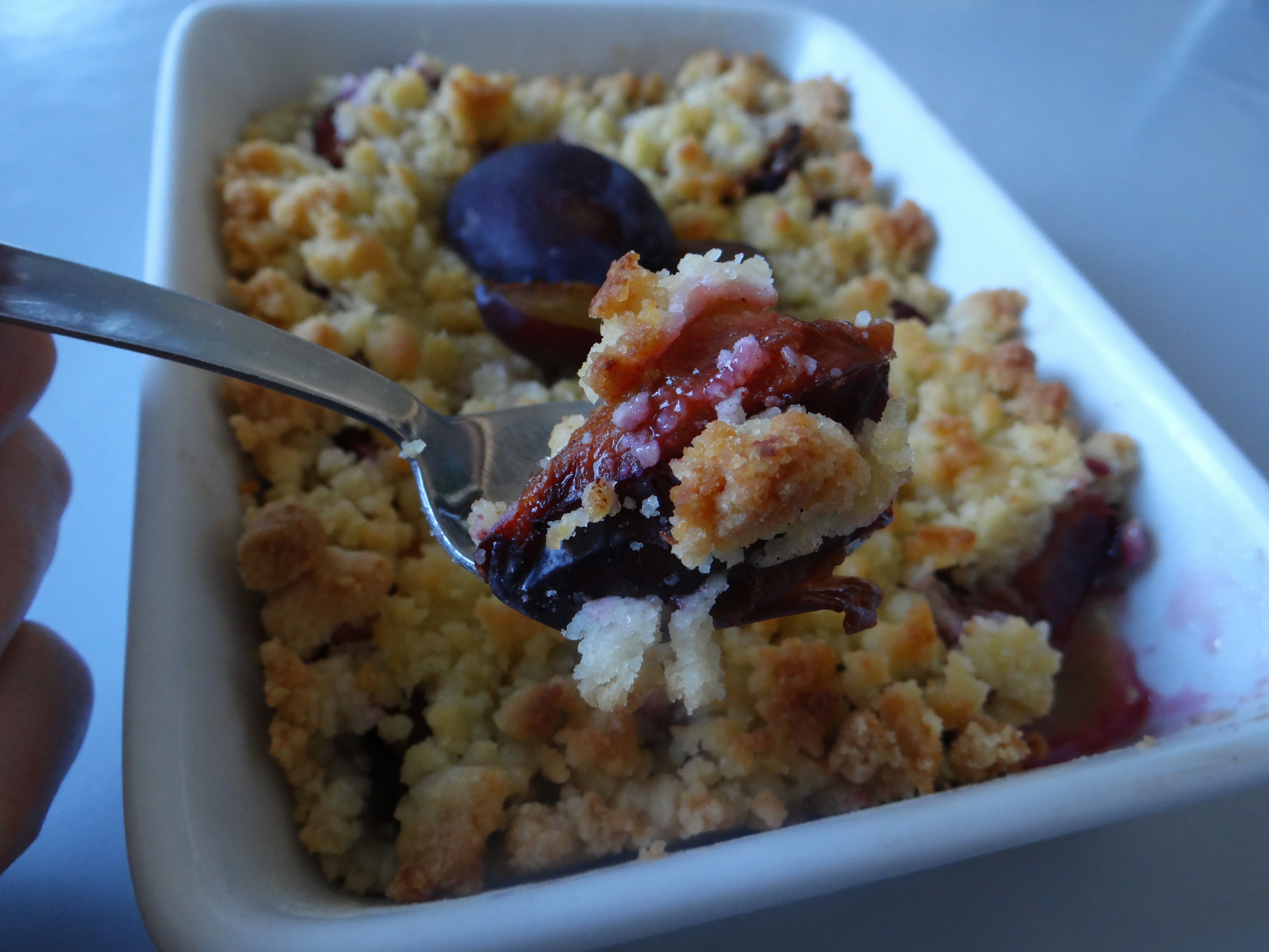 crumble quetsches