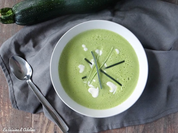 velouté de courgette et vache qui rit