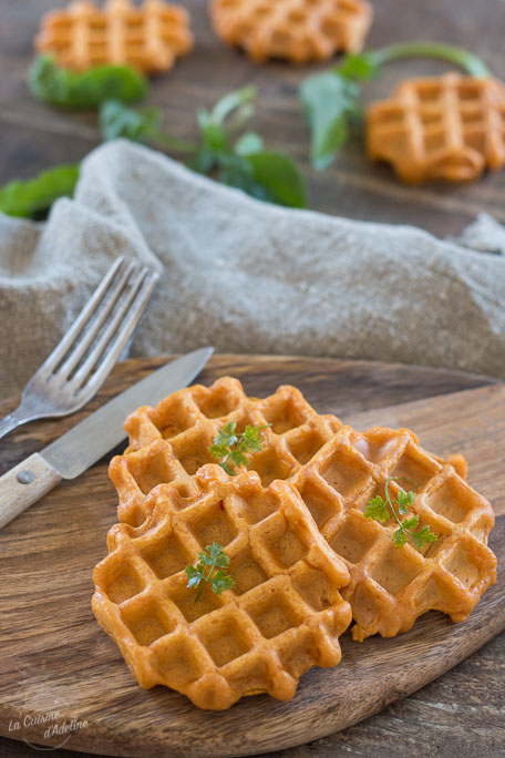 Gaufres de patate douce recette facile