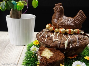 gâteau chocolat nid de pâques