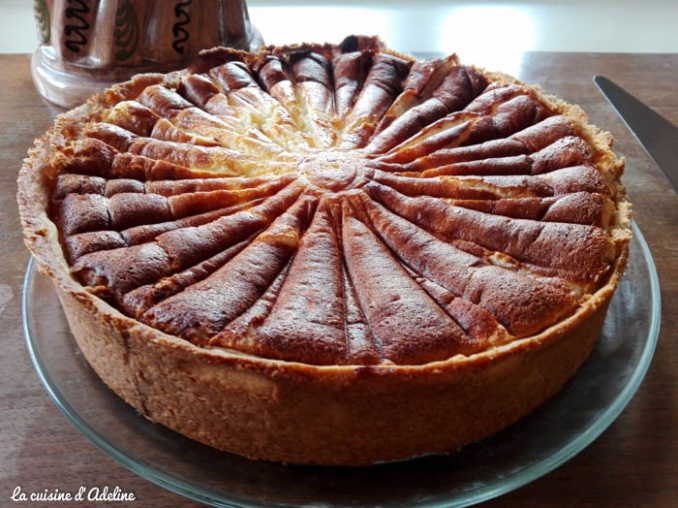 Tarte au fromage blanc après cuissin - kasekueche alsace