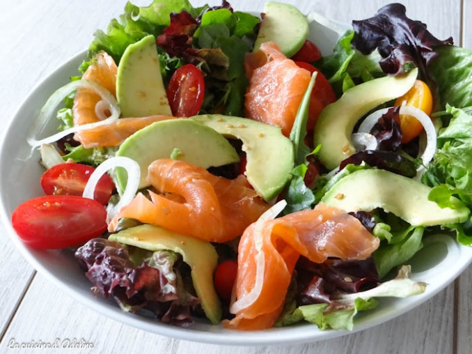 Salade Saumon Fumé Avocat Tomates