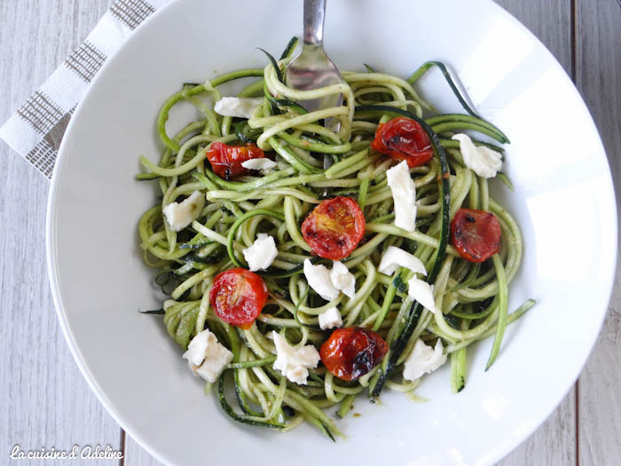 Recette de courgettes et haricots blancs au pesto - avocat (sg)