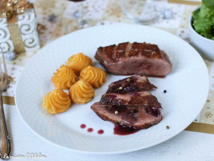 Magret de canard sauce pinot noir vin rouge