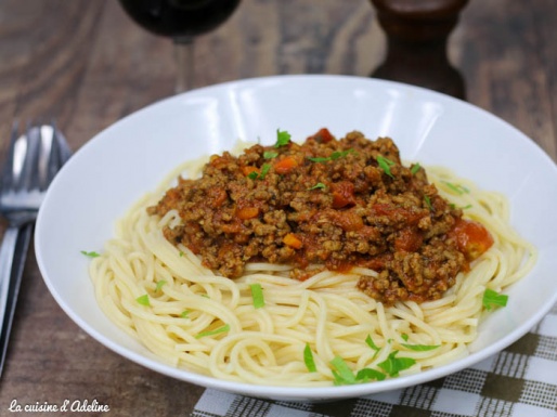 Spaghettis à la Bolognaise