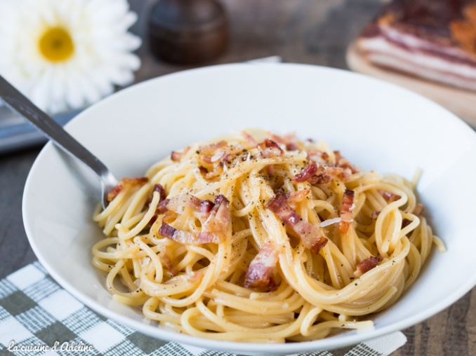 Pâtes à la carbonara recette authentique