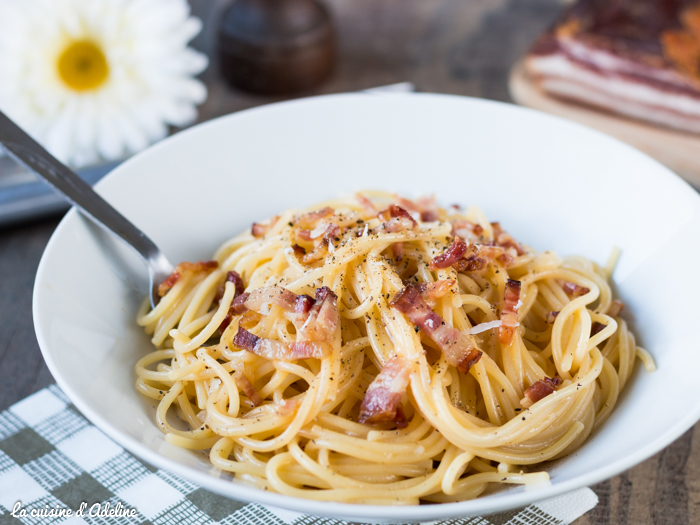 Pâtes à la carbonara recette authentique