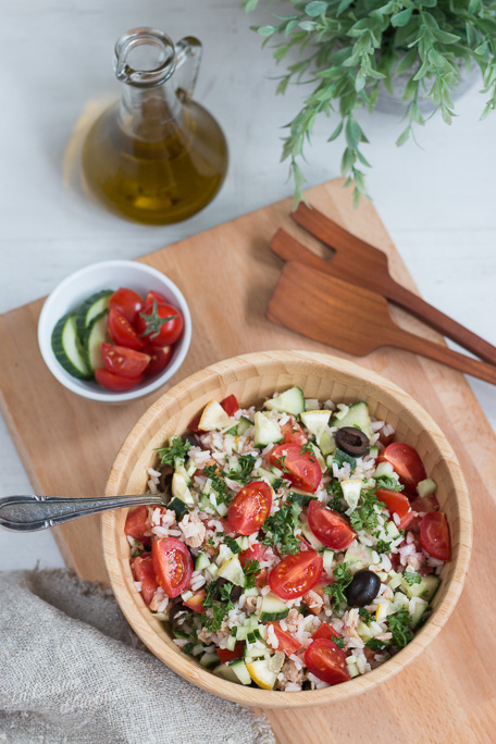 Salade de riz au thon recette facile