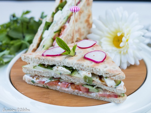 Club sandwich aux crudités