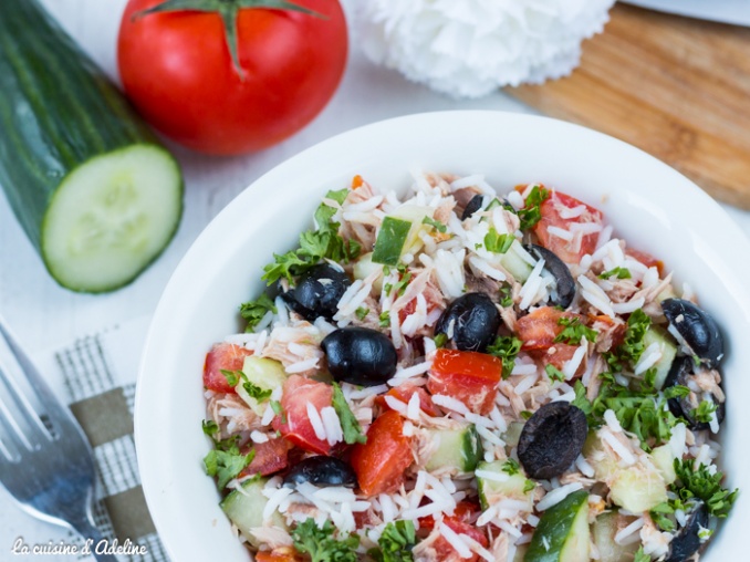 Salade De Riz Au Thon Facile Et Rapide