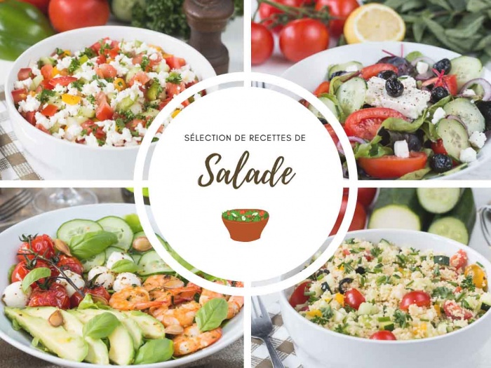 Salades composées sélection de recettes faciles et rapides