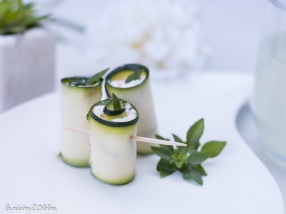 Roulé de courgette au chèvre recette facile