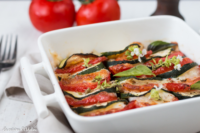 Gratin De Légumes Dété Courgette Aubergine Tomate