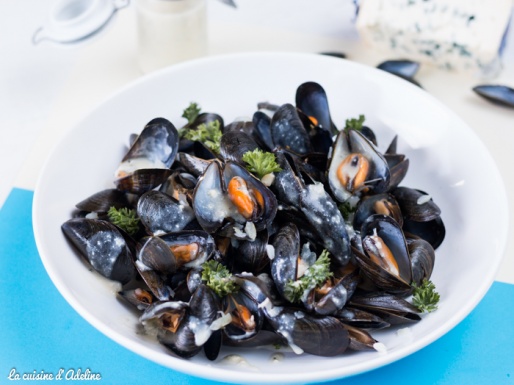 Moules au roquefort recette