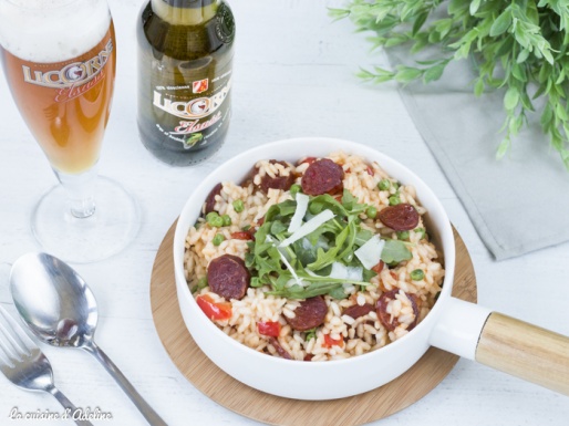 Risotto au chorizo et à la bière recette