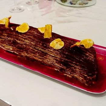 Isabelle R - Bûche chocolat clémentine #