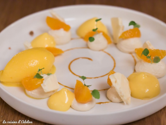 Dessert La mandarine - La Table du 5 Barr
