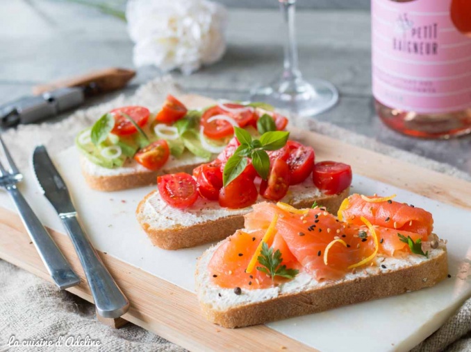 Bruschetta au saumon fumé recette facile