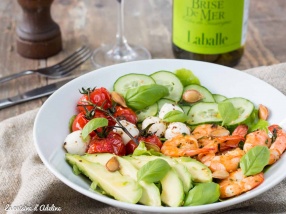 Salade avocat crevettes tomate et concombre recette