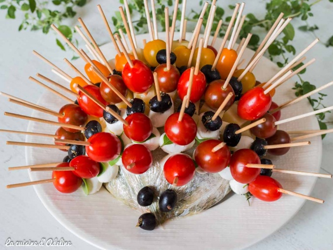 Hérisson apéritif et brochettes de légumes recette