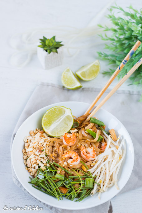 Pad thai aux crevettes recette thailandaise