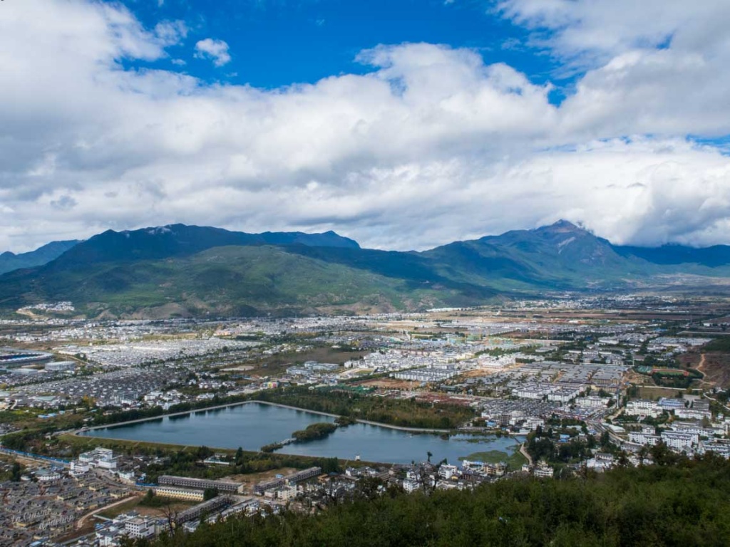 Vue panoramique Lijiang