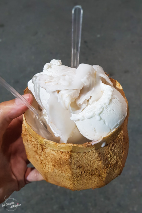 Glace noix de coco naturelle Thailande