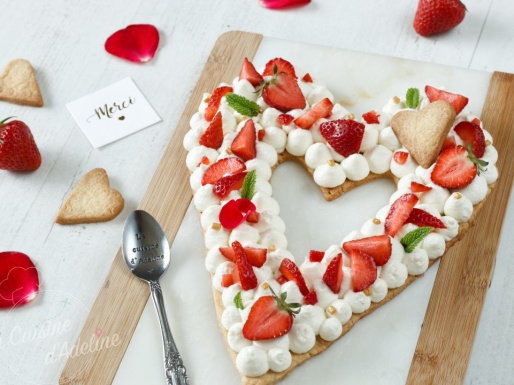Love cake aux fraises et chantilly recette facile
