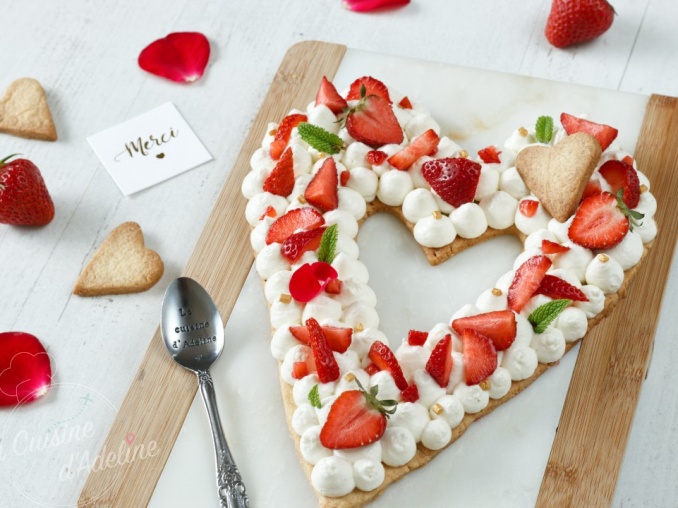 Love Cake Aux Fraises Et Mascarpone Recette Facile La Cuisine D Adeline