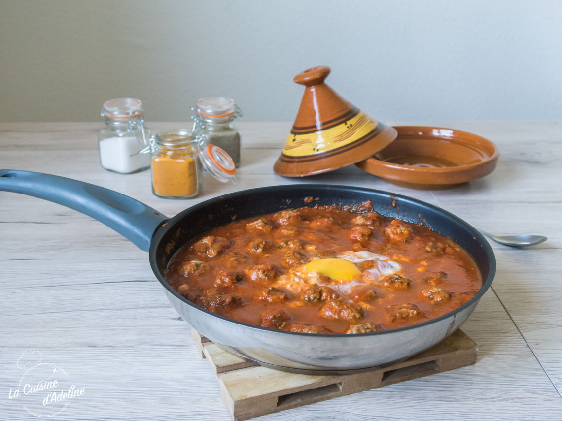 Tajine de kefta aux oeufs (recette marocaine) - La Cuisine d'Adeline