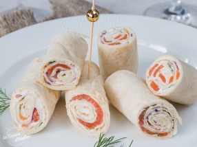 Wraps de saumon fumé recette apéritif