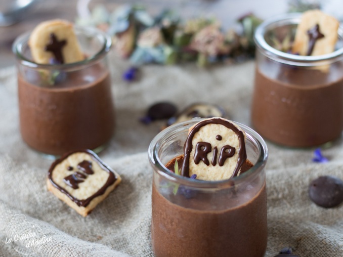 Mousse au chocolat d'Halloween recette