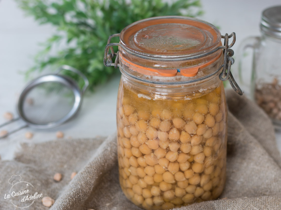 Pois chiches en conserve maison - La Cuisine d'Adeline