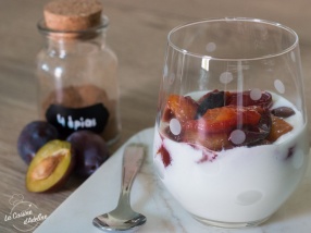 Quetsches caramélisées en verrine recette facile