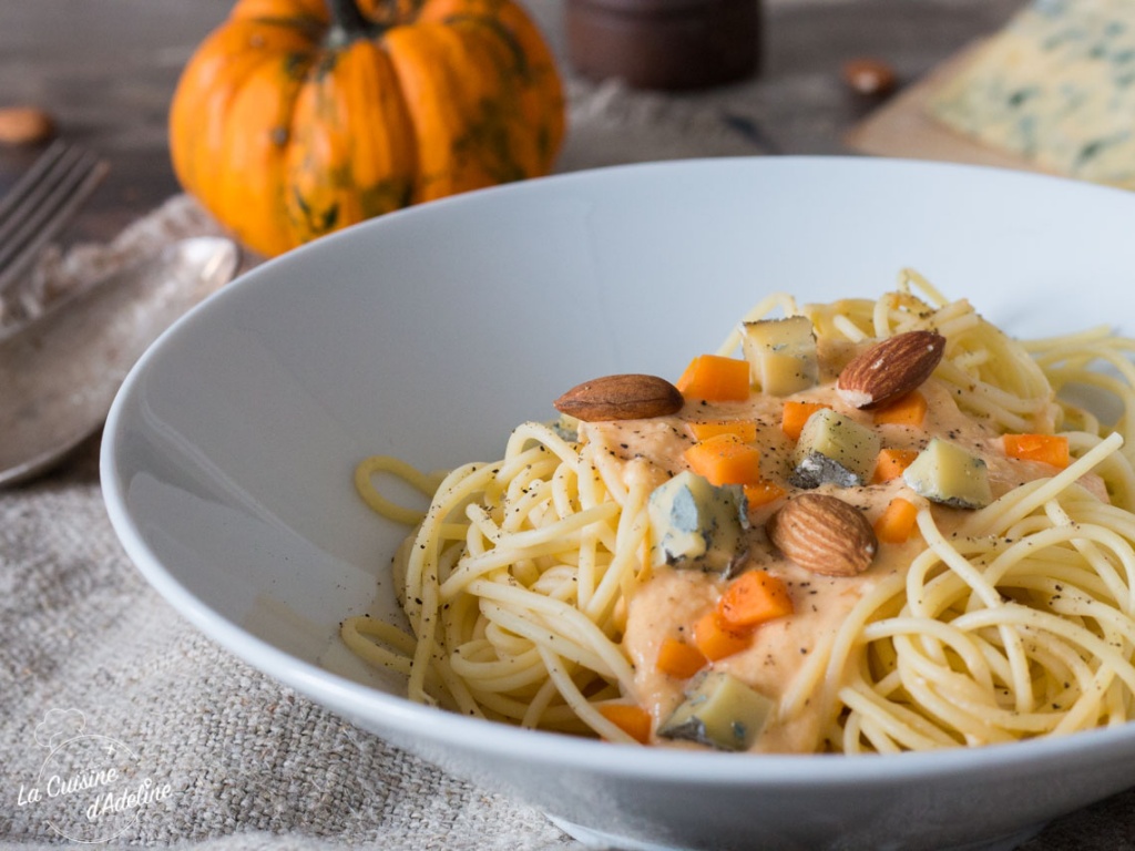 Spaghettis à la crème de courge