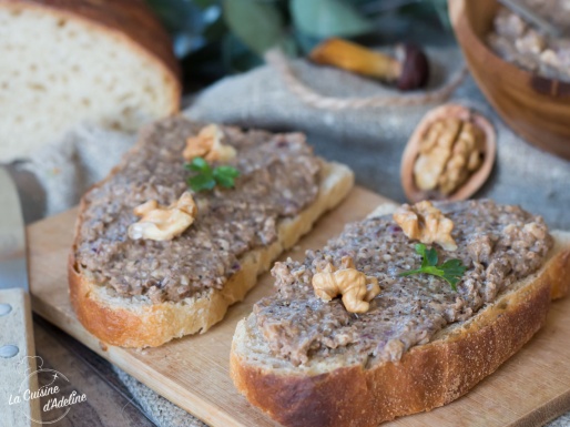 Tartinade aux champignons recette apéritif