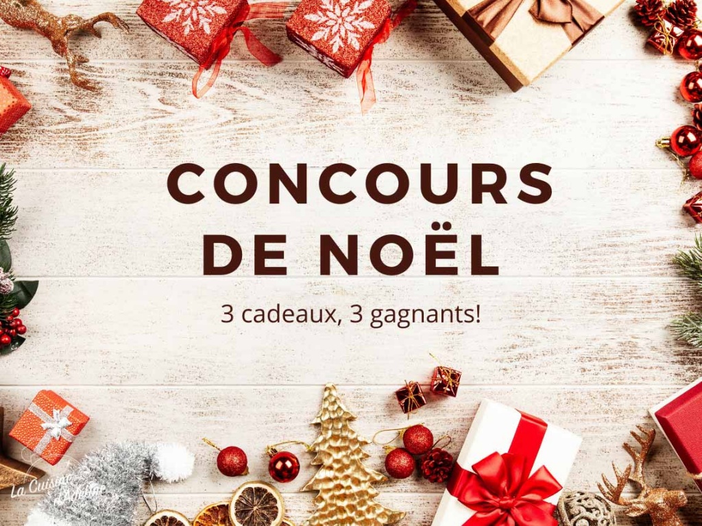 Concours de Noël (3 lots à gagner!) La Cuisine d'Adeline