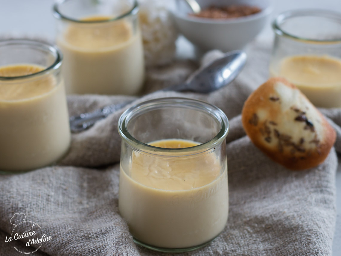 Pots de crème à la vanille maison (au four) - La Cuisine d'Adeline
