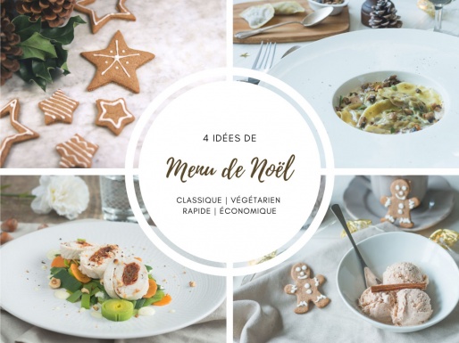 Menu de Noël idées recettes classiques vegetariennes pas chères et rapides