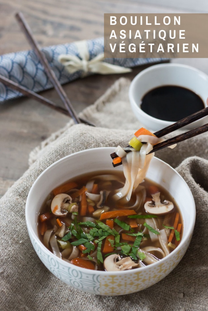 Bouillon asiatique végétarien Pinterest