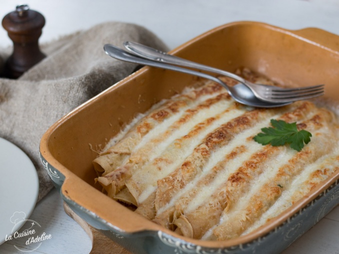 Ficelles picardes crêpes jambon fromage gratinées recette