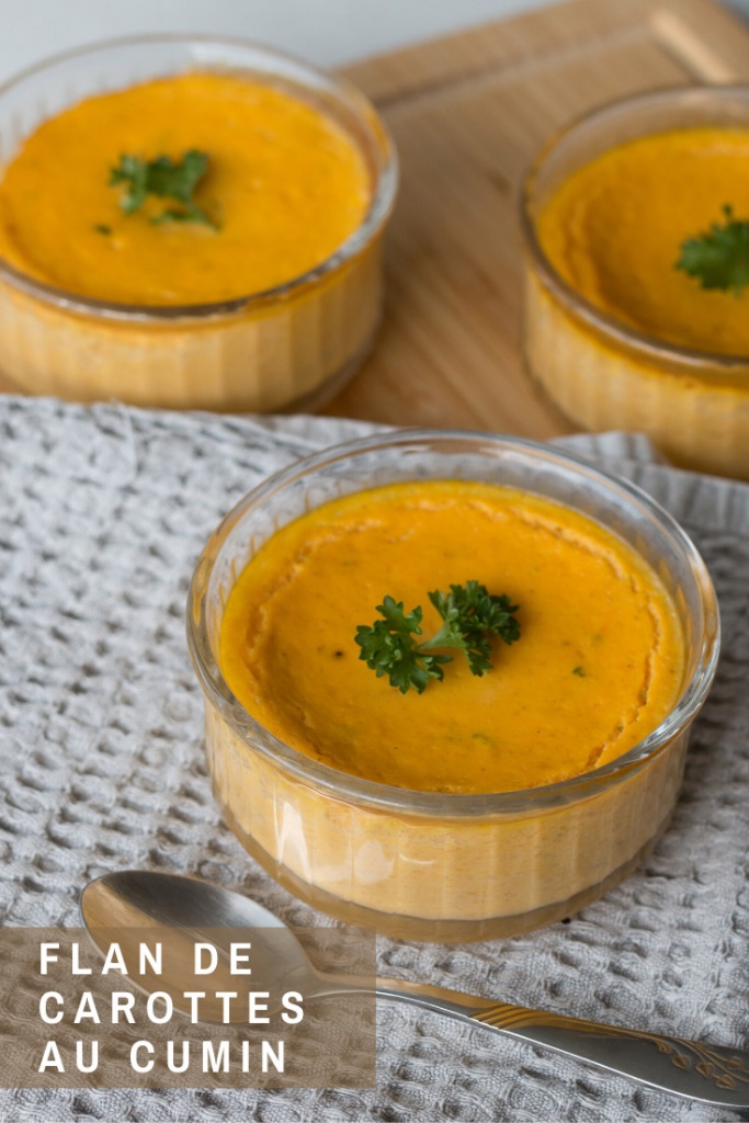 Flan de carottes au cumin recette Pinterest